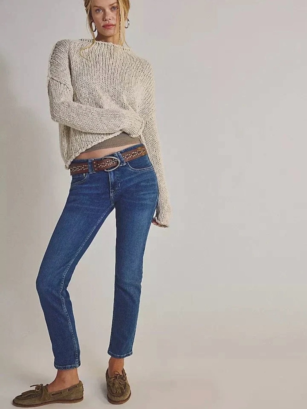 We The Free Oracle Low-Rise Slim Straight Jeans